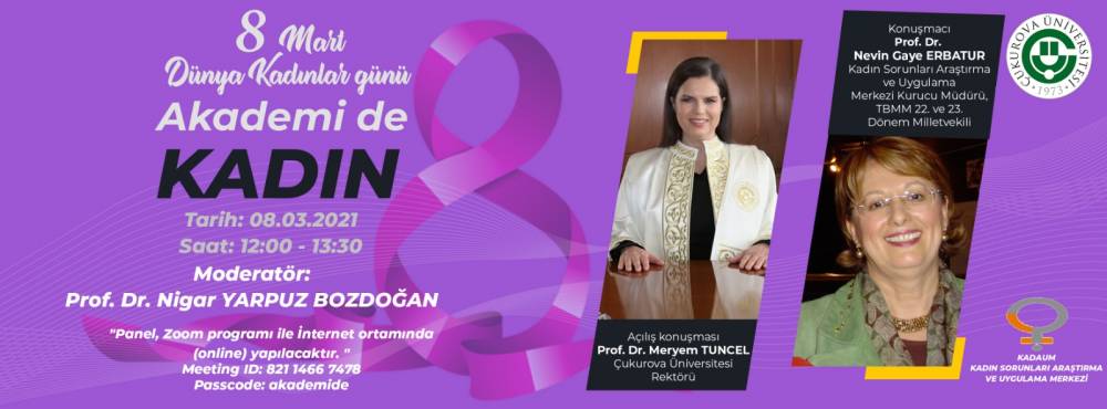 KADAUM 8 Mart Dünya Kadınlar Günü Etkinliği "Akademi'de KADIN" Semineri