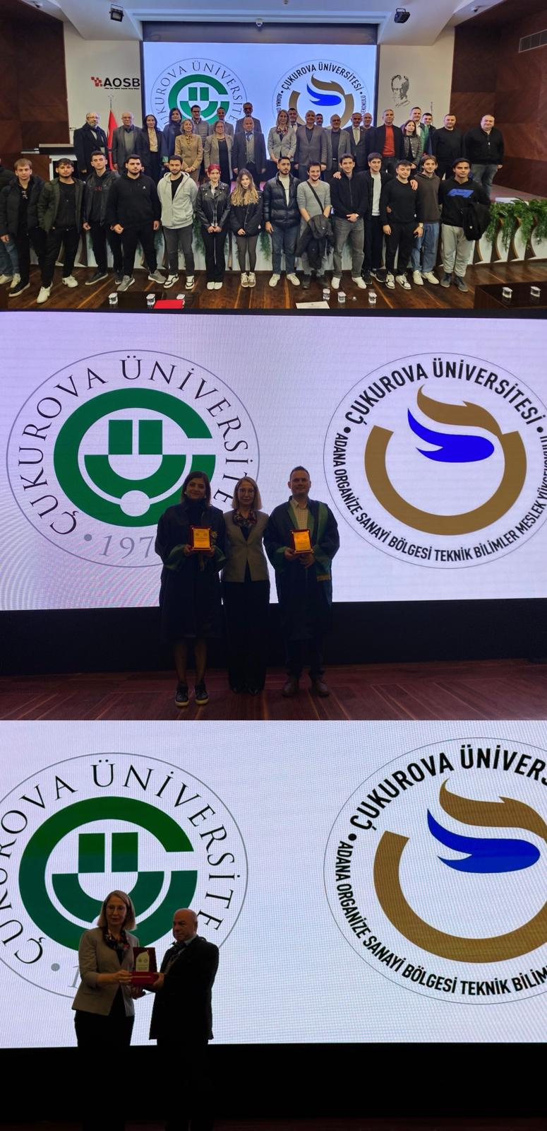 AOSB TEKNİK BİLİMLER MYO'DA AKADEMİK AŞAMA VE EMEKLİLİK TÖRENİ